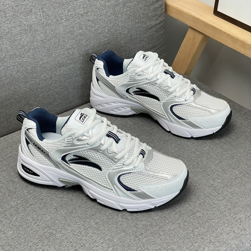 Trendy Woman Flats Shoes Fashion 2026 New Trainer Shoes Men's White Sneakers Chunky Sole Lightweight Sport Shoes 36-44