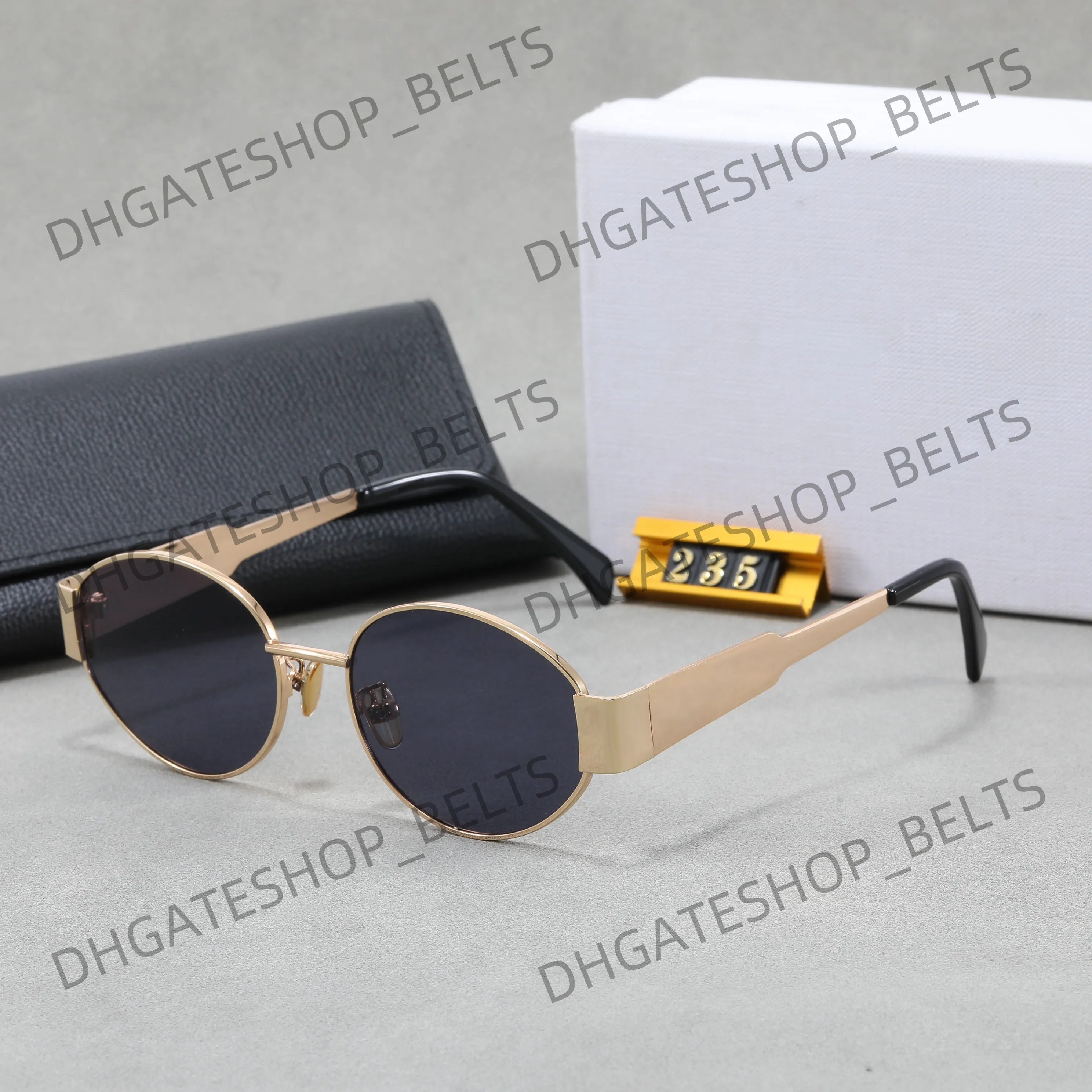 sunglasses for women designer luxury glasses celinesunglasse men designer metal full frame triumphal fashion sun glasses optional box AAAAAA
