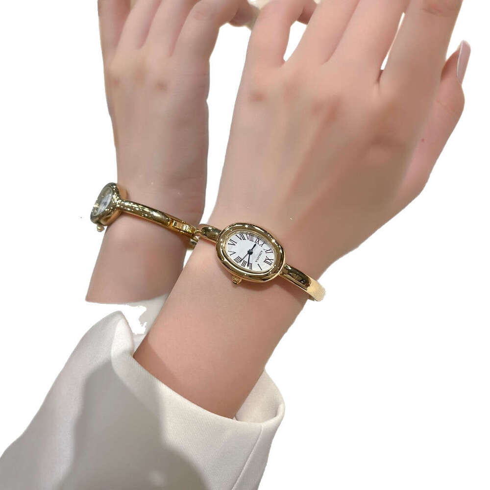 AIMANA Bracelet Quartz Watch Small Dial Niche Light Luxury Roman Numerals Oval Women's combining functionality and practicality with fashion ever