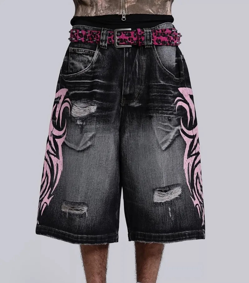 Y2K Denim Shorts Pa… - image