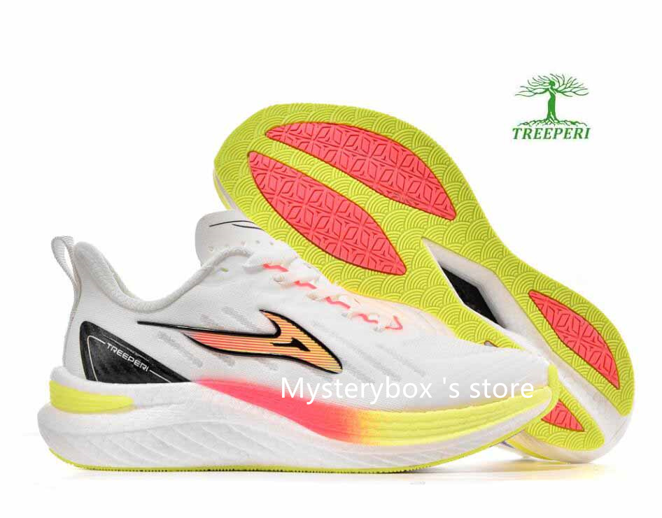 Treeperi Jogging Shoes Carbon Plate Marathon Running Shoes Competition Training Racing Sports Shoe Really Explosive Wave Maker Series Mysterybox Store