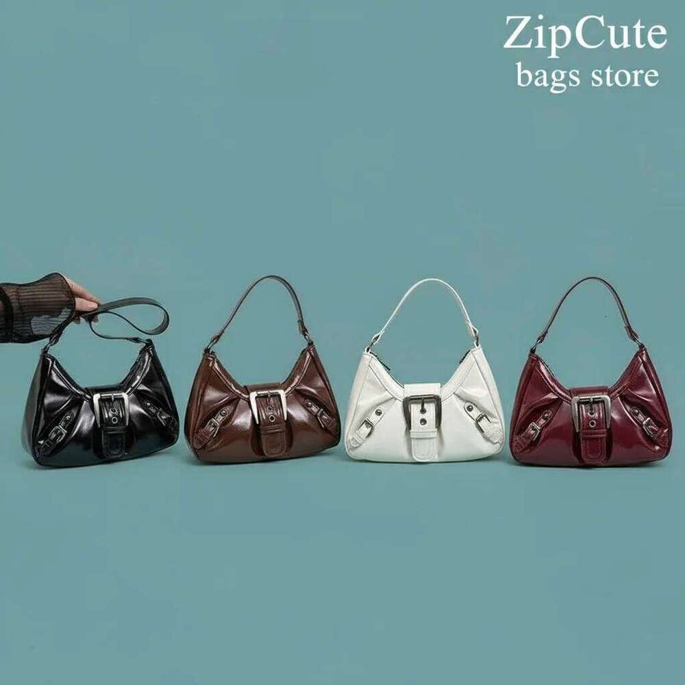 Y2K Retro Pleated Hobo Shoulder Women Hot Selling Maillard Style Underarm Bag Clutch Handbags for Travel Work Shopping Y260115