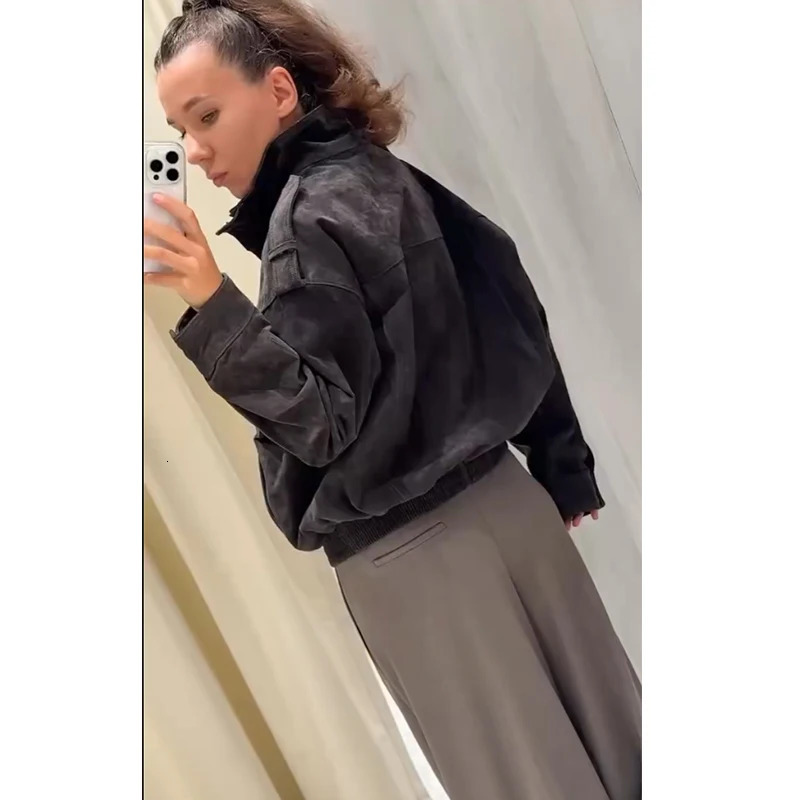 Autumn Womens Jackets 2025 Coats Fashion Loose Youth Street Warm Chic Travel Outerwear 260114 - view 4