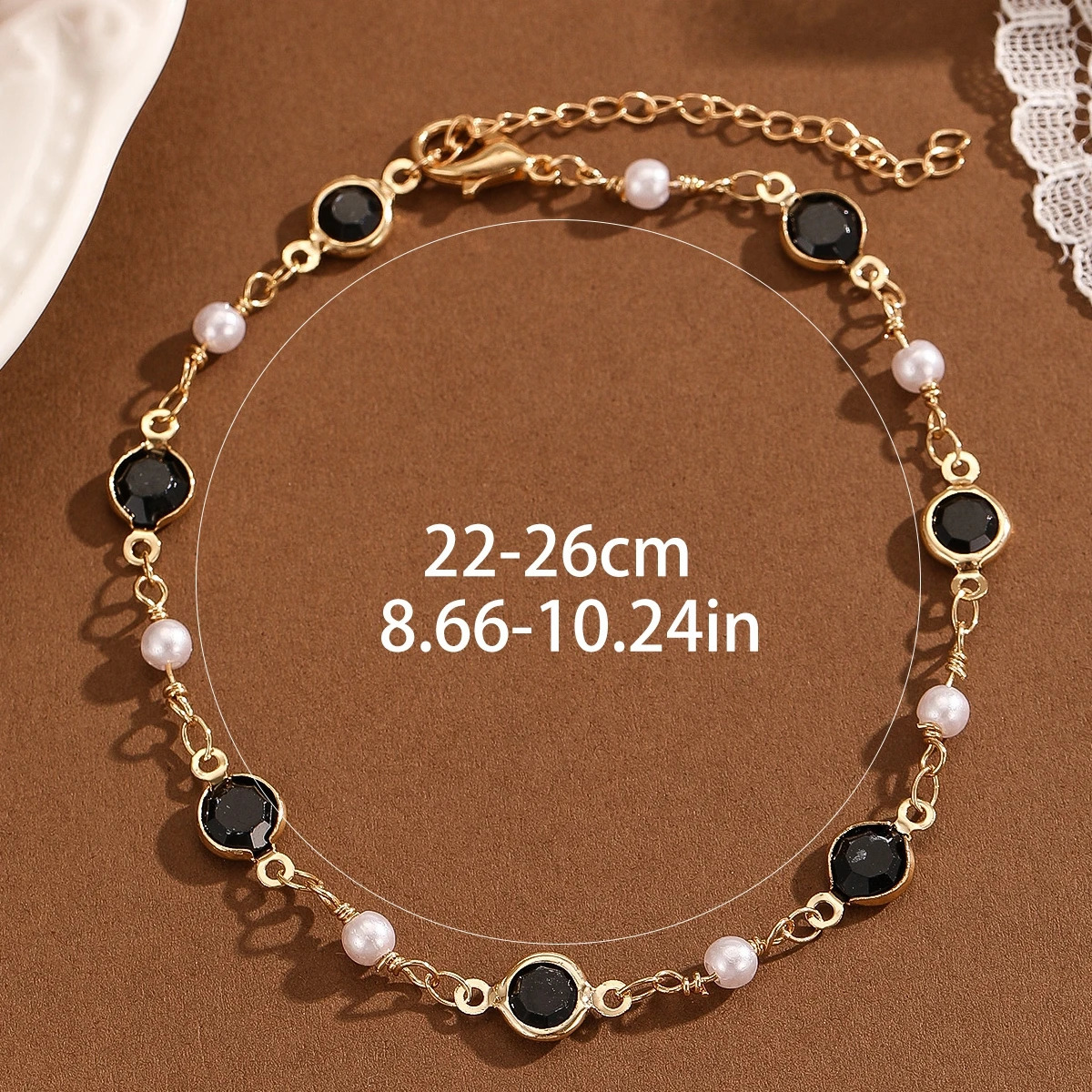 Kinitial Rhinestone Chain Womens Anklets Bracelet On Leg Accessories Wedding Party Trendy Jewelry 260113