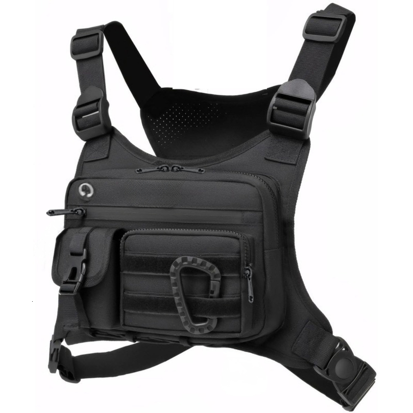 Outdoor Chest Bag For Men and Women Tactical Vest Running Cycling EDC Pack Rig Sports Workouts w251218