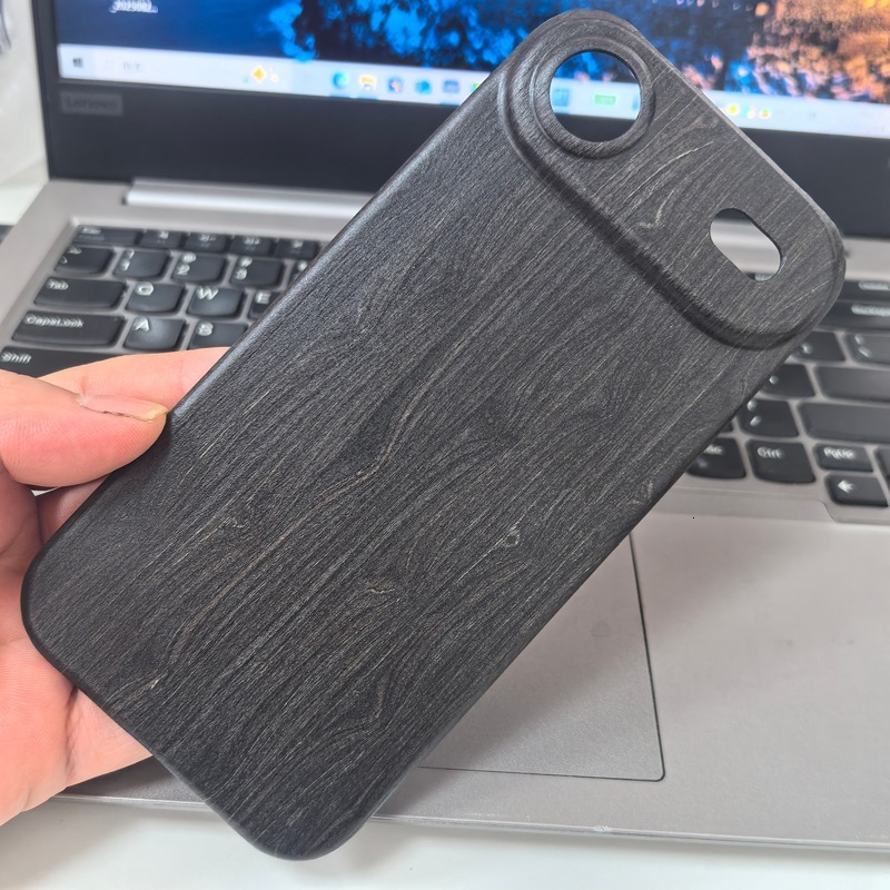 New Magnetic Car Mount Wireless Charging Wooden Phone Magsafe Natural Wood Protective Case for iPhone 17 Air