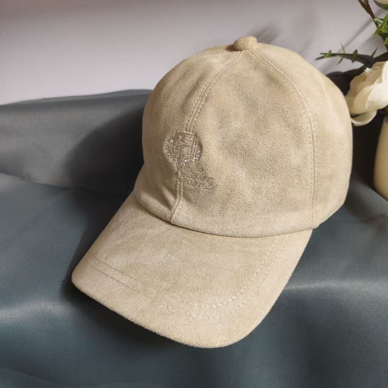 Suede Soft Top Adjustable Baseball Cap for Women 25 Autumn Winter Cute Duckbill Cap Face Slimming Personality Hat 251103