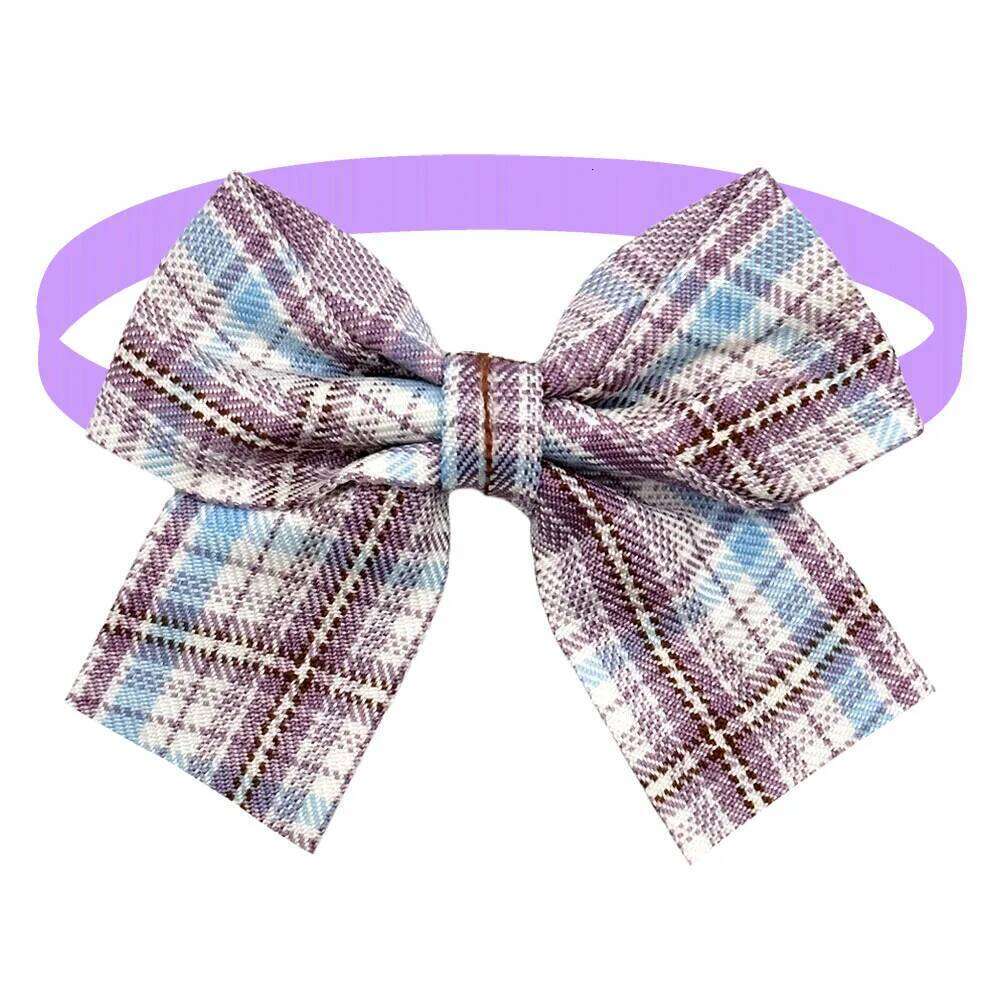 50/100pcs Plaid ties Mini Bowties Adjustable Pets Cat Bow Tie For Small Dogs Fashion Dog Supplies 26W0115