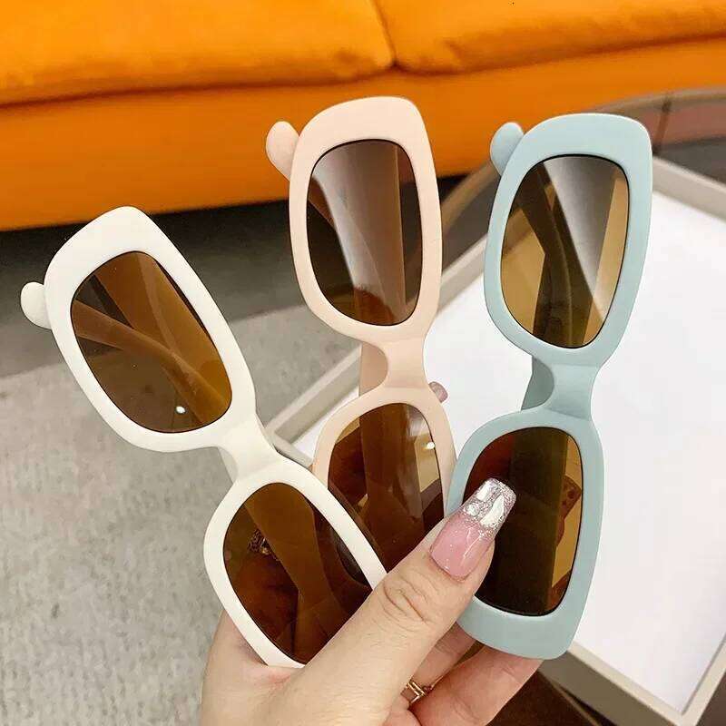 Children Cute Vintage Frosted UV400 Outdoor Girls Boys Sweet Protection Classic Kids Sunglasses 26Y0115 Z260305
