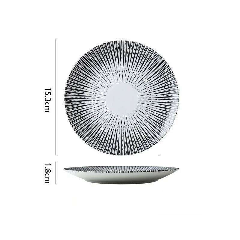 1PC Premium Sense Home Light Luxury Western Food Steak Pasta Plate Hotel Commercial Tableware