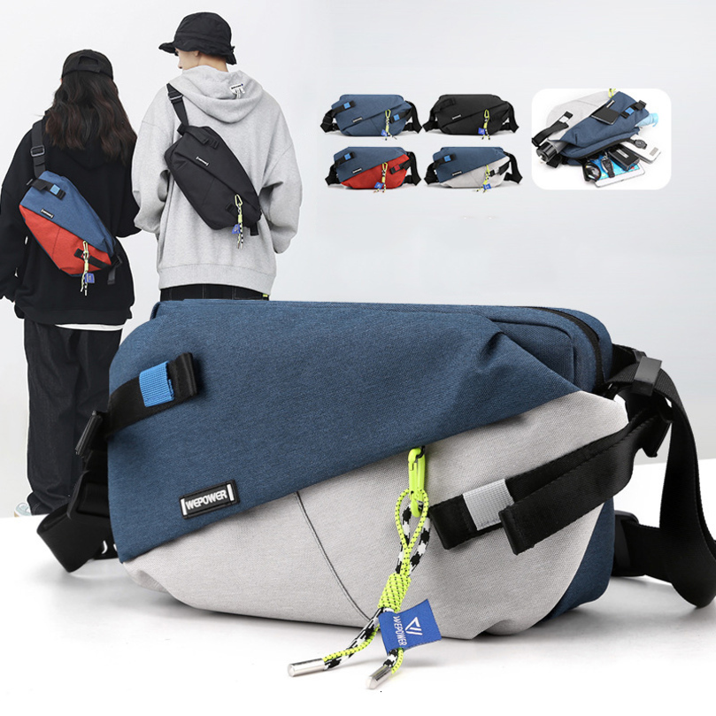 High Quality Nylon Panelled Waist Packs Unisex Chest Pack Casual Outdoor Travel Crossbody Bag Men Wasit Belt Bags w251218