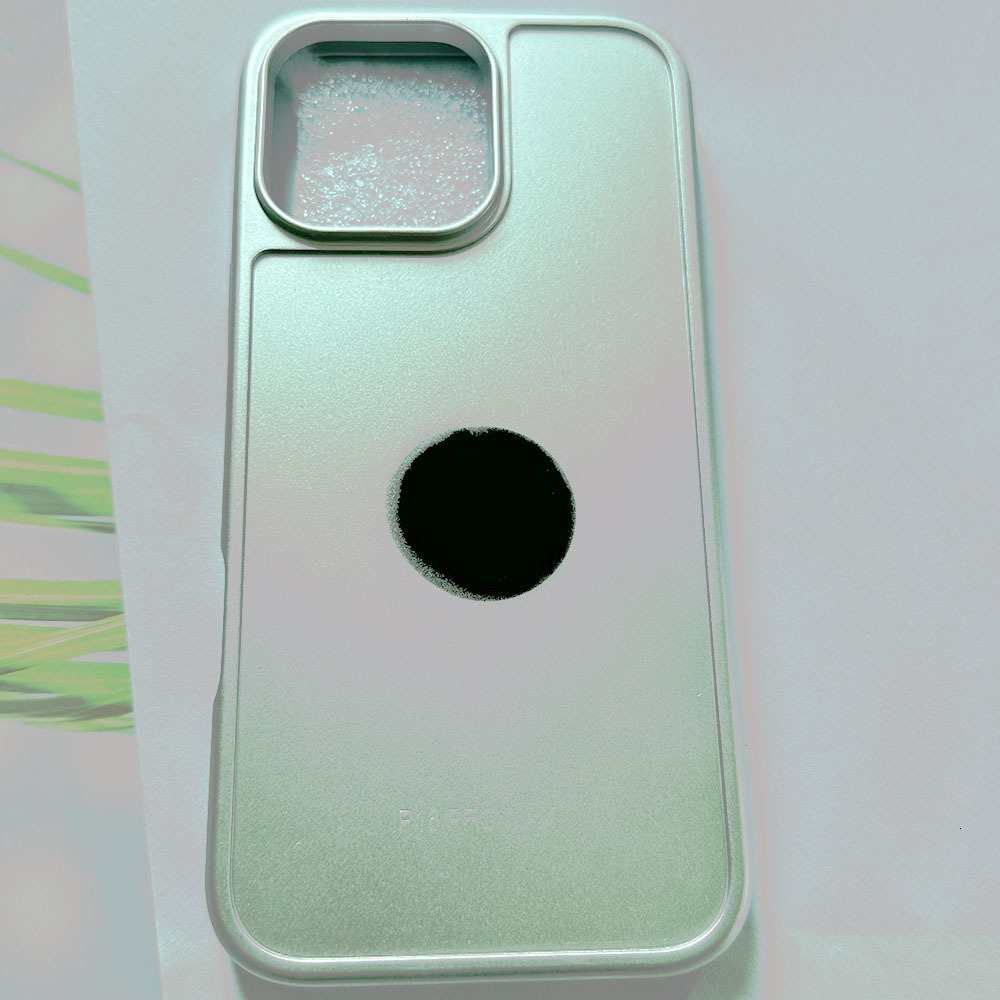 silver Apple 17pro Magnetic Glass Phone Case Material Wholesale Matte Protective Cover iPhone 15promax