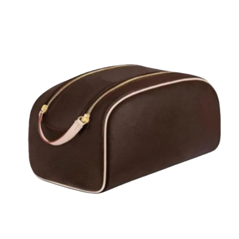 Woman cosmetic bags wash bag case handbag purse clutch luxury famous brand designer fashion flowers letters grid