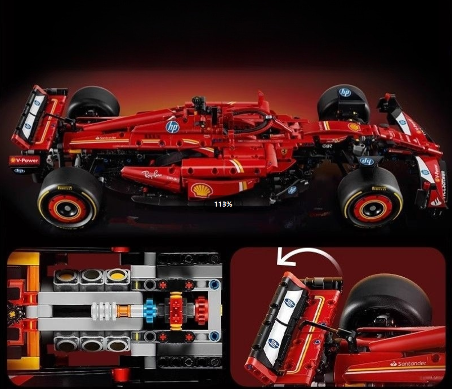 22047 mechanical racing puzzle small particle assembly blocks