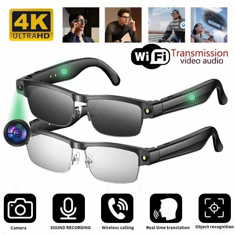 L802 8MP HD Camera AI Smart Glasses Dual Mic 3200W Pixel For Daily Life/Travel/Business + WiFi Transmission | Real-time Translation | Bluetooth Calling | Object Recognition