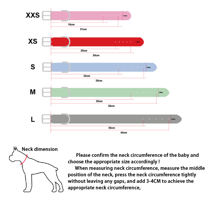 Genuine Leather Pet Collar with Flower Buckle & Loose Stone Rivets for Cats and Dogs - Top Layer Cowhide