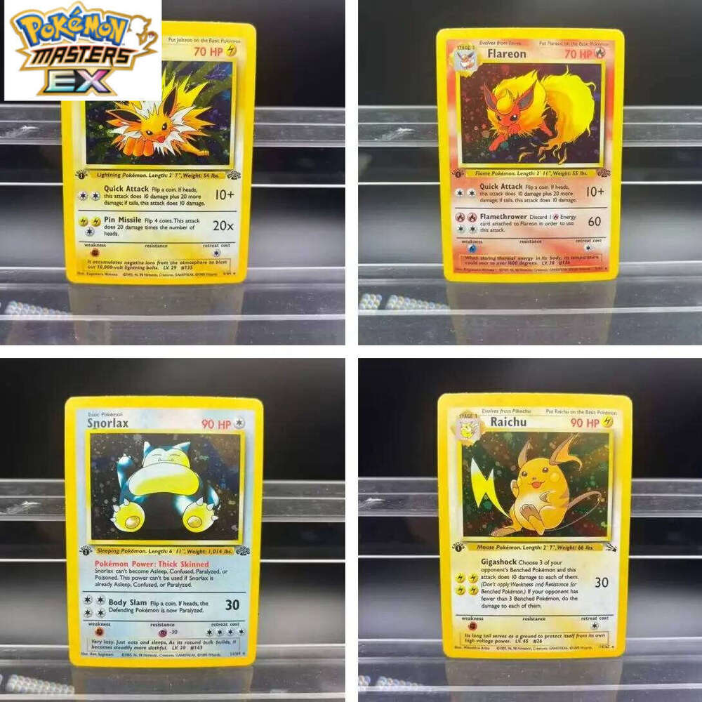 PTCG Collection Cards 1st Edition Dragonite Snorlax Jolteon DIY EN Self Made Single Classic Game Anime Card Gift Toy L260114