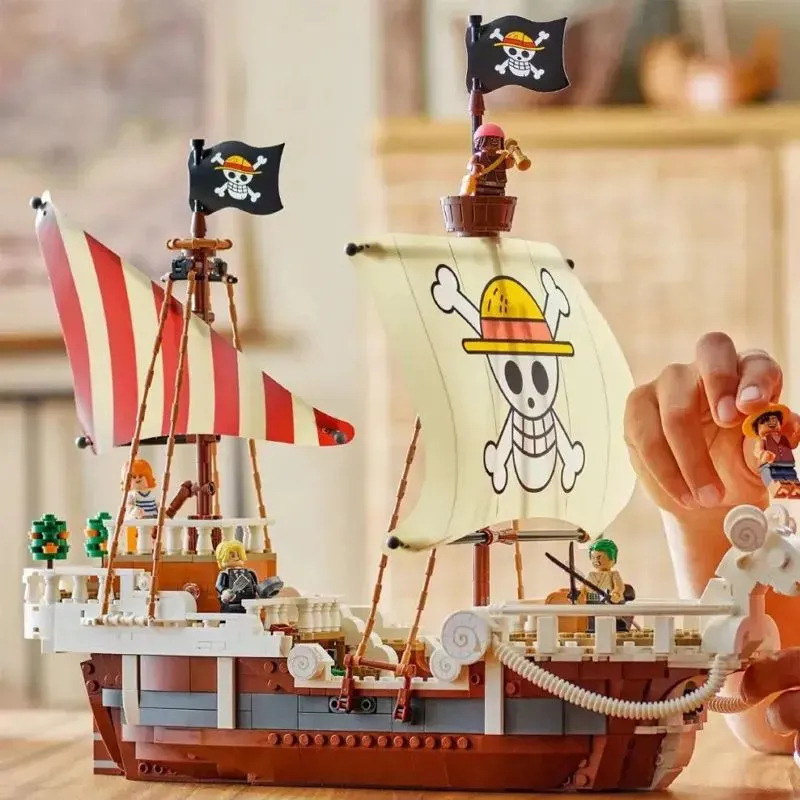 75639 Series One Piece Merry Pirates Ship Blocks Assembling Model Toys