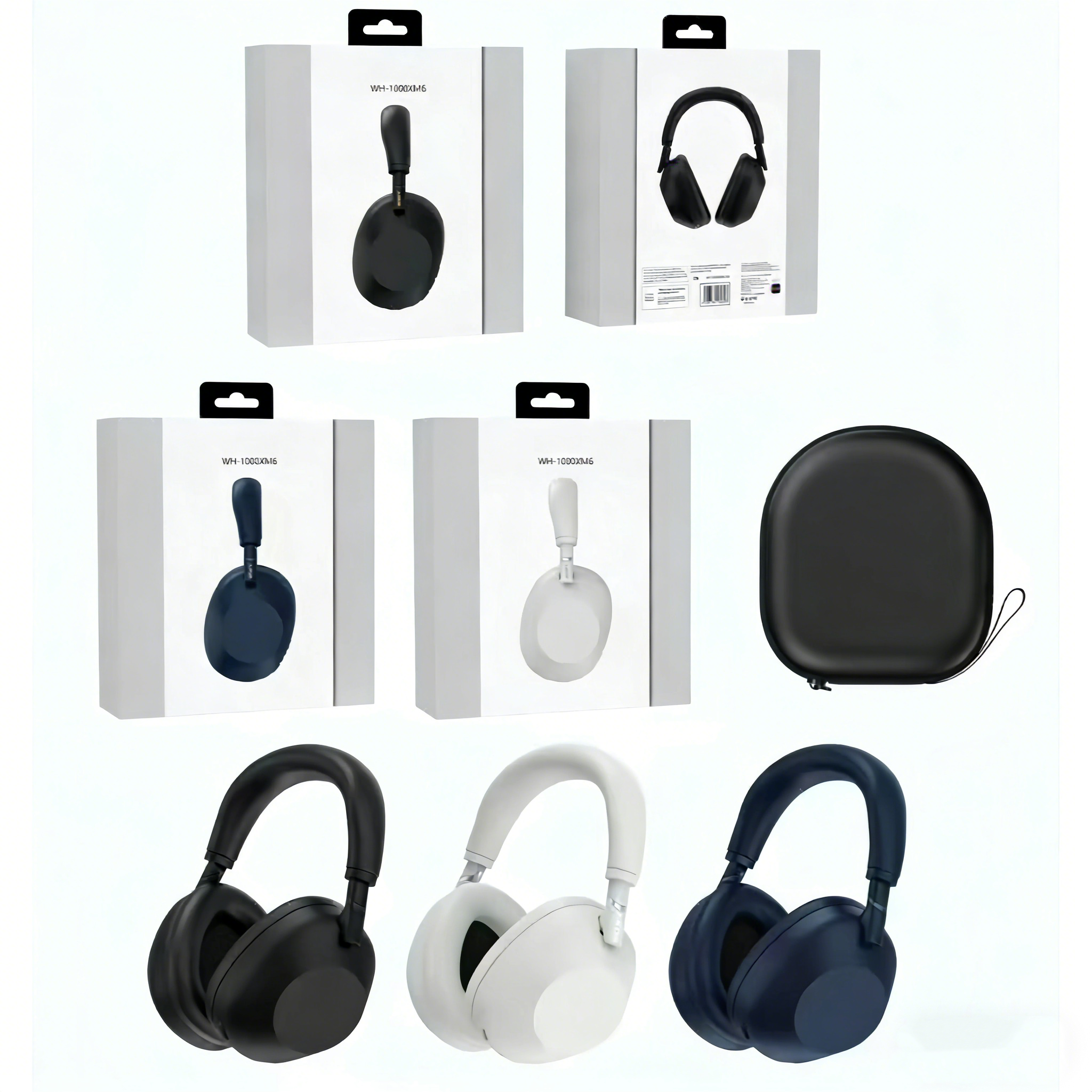 Headphones WH-XM6 ANC Headphones Wireless Earphones Noise Canceling Bluetooth Headphone with Microphones Studio Quality Sports Headsets