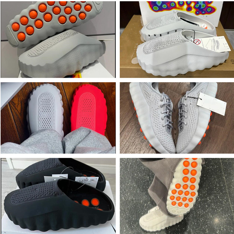 Designer Mind 001 002 Running Shoes for Men Women Pre-match Tech Comfortable Slippers Light Bone Solar Red Black Chrome Light Smoke Grey Fashion Shoes