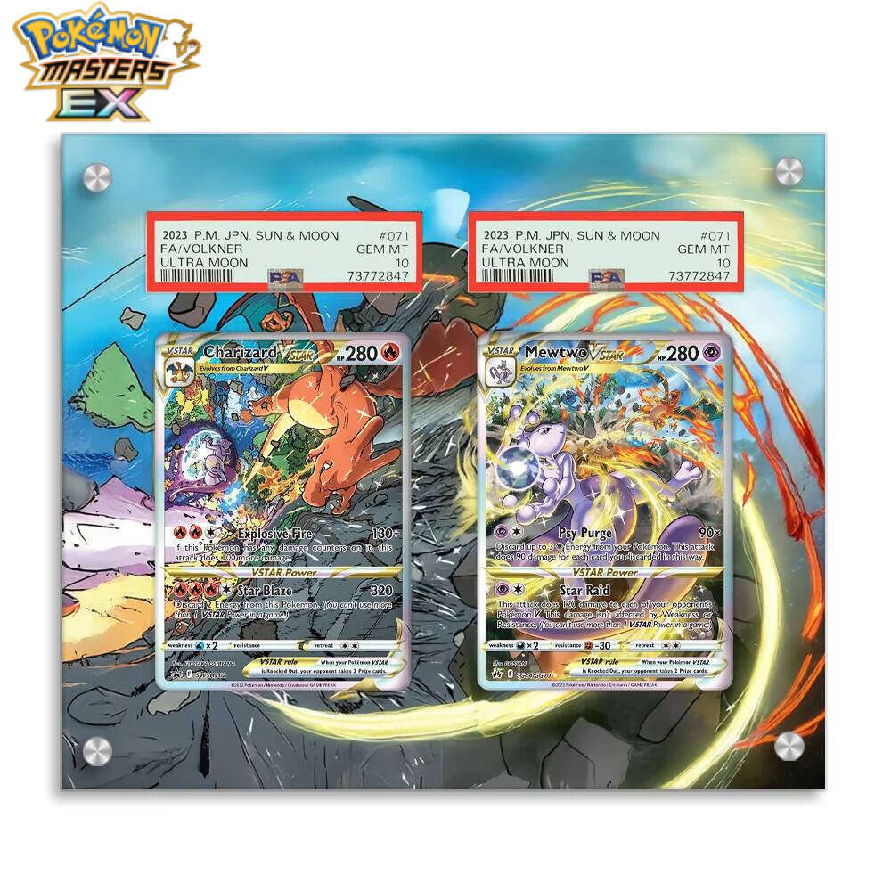 for Pokemon Mewtwo Charizard Art Case Collection Card Extended Painting Psa Display Rack L260114