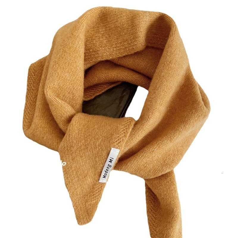 fashion Korean Triangle scarf shawl Womens Neck Wrap Wool Blended Female Thickened Warm Shoulder Shawl Winter Gift 251014