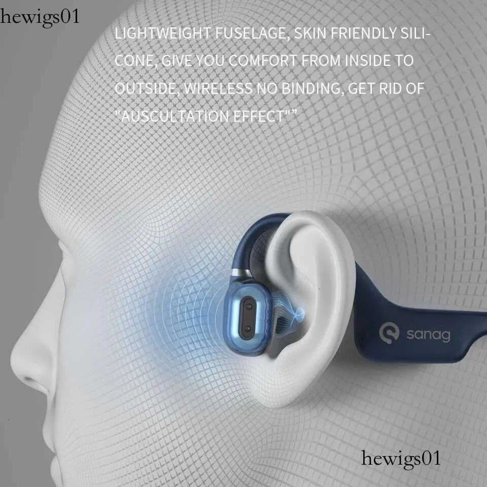 A5x True Bone Conduction Earphone Open Ear Wireless Sport Headphones High Quality Headset 3D Stereo Sound Xingkaisheng