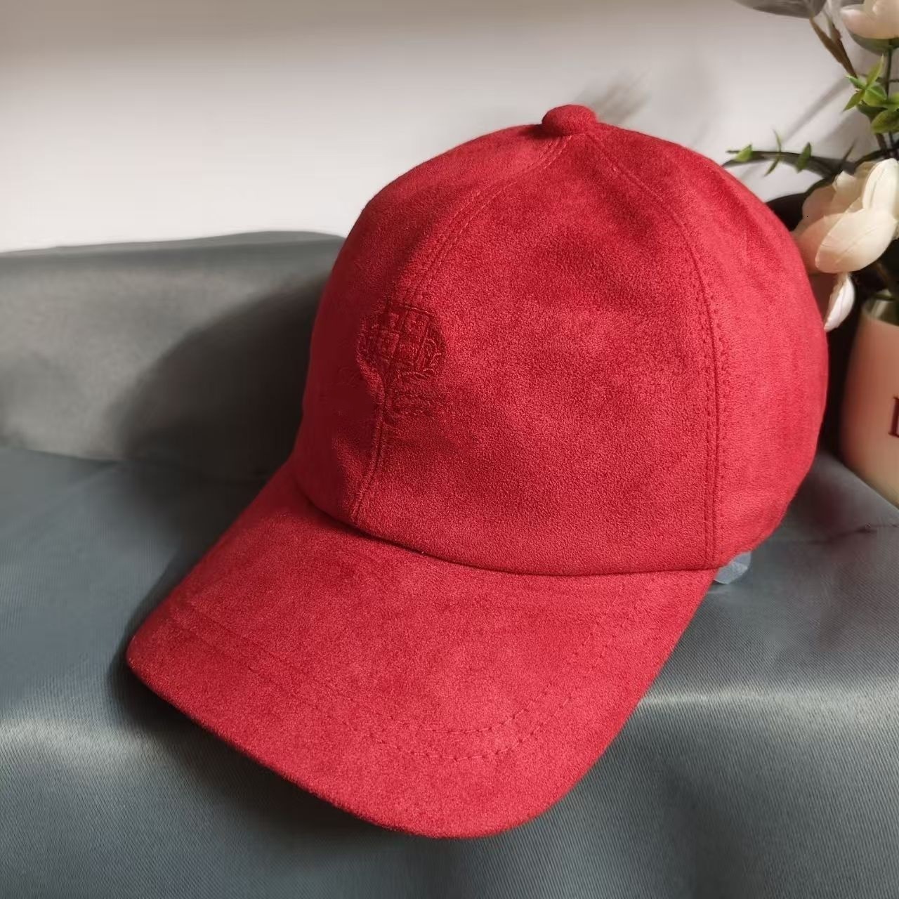Suede Soft Top Adjustable Baseball Cap for Women 25 Autumn Winter Cute Duckbill Cap Face Slimming Personality Hat 251103