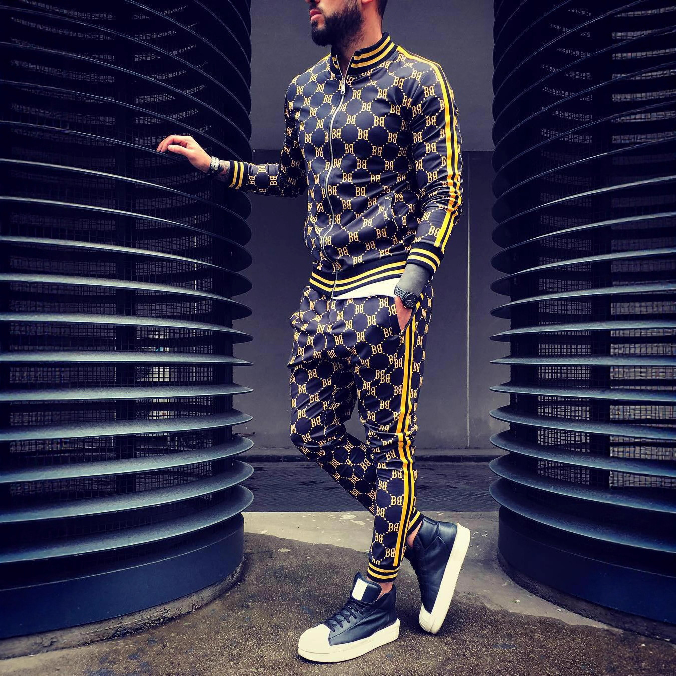 Luxury Brand Designer Clothes 2025 New 3D Printed Sports Sweatshirt Thin Fitness Jacket European And American Style Zipper Cardigan Casual Sports Top 