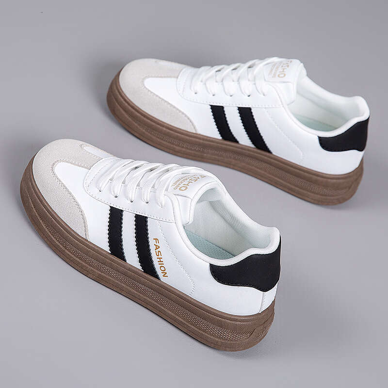 2026 New Spring and Autumn Versatile Casual Non-Slip Wear-Resistant Thick-Soled White Sneakers for Women Soft Sole Comfortable Training Shoes