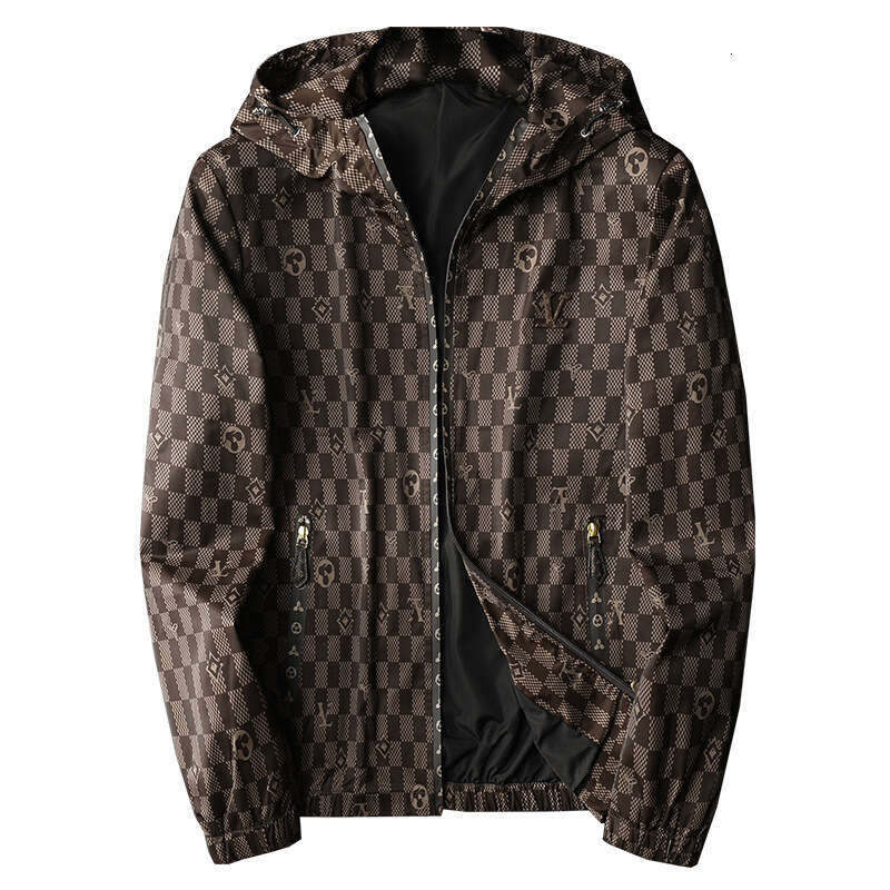 Spring and Autumn luxury Mens Double-sided Trend Popular Casual Contrast Hooded Jacket H251212