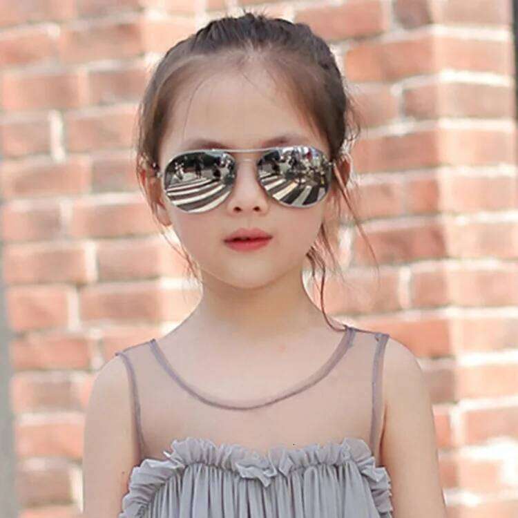 Classic Aviation sunglasses For Boy And Girl Colorful Mirror Pilot Sun Glasses Children Kids Sunglasses Eyewear 26Y0115 Z260305