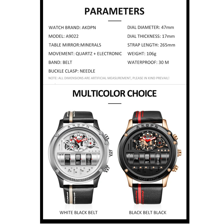 Electronic Quartz Watch For Men Business Watches Male Creative Men WristWatch Unique Rotate Date Leather Strap Watches 260114