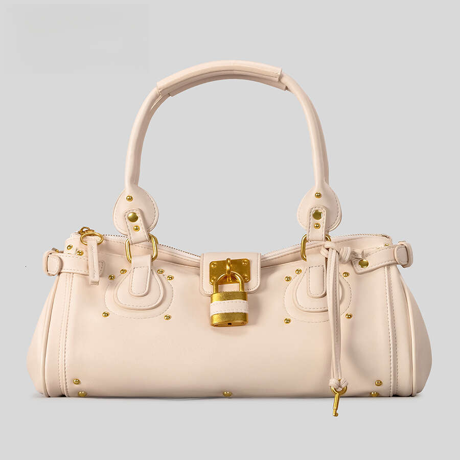 Angel Kiss Ins Blogger Millennial Hot Girl Retro Distressed Lock Handheld Crossbody Autumn Winter New Women's Tote Bag