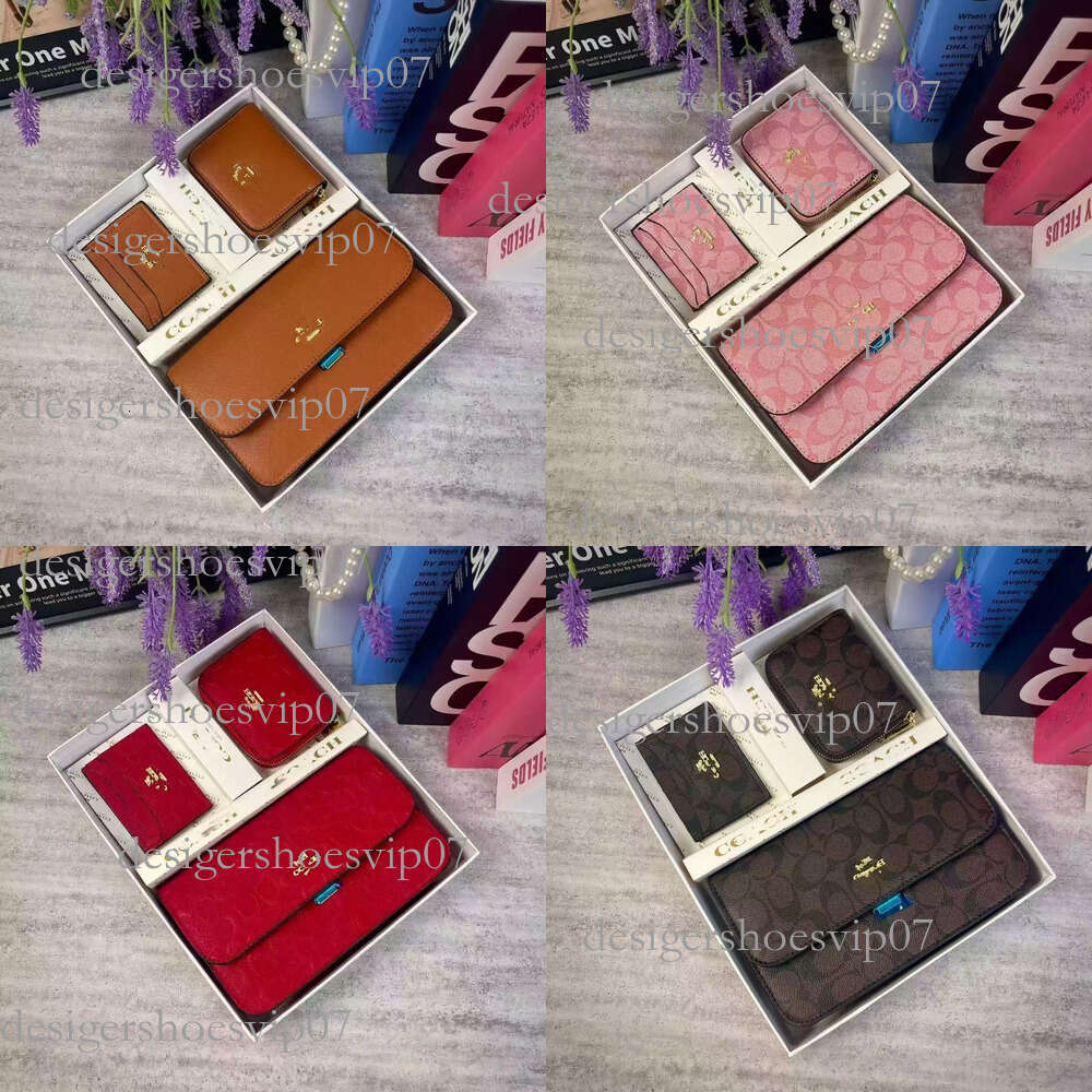 2025 new Designer wallet Slanted cross-shaped ladies' fashionable old-style handbag, wallet, cardholder set in high-end gift box version