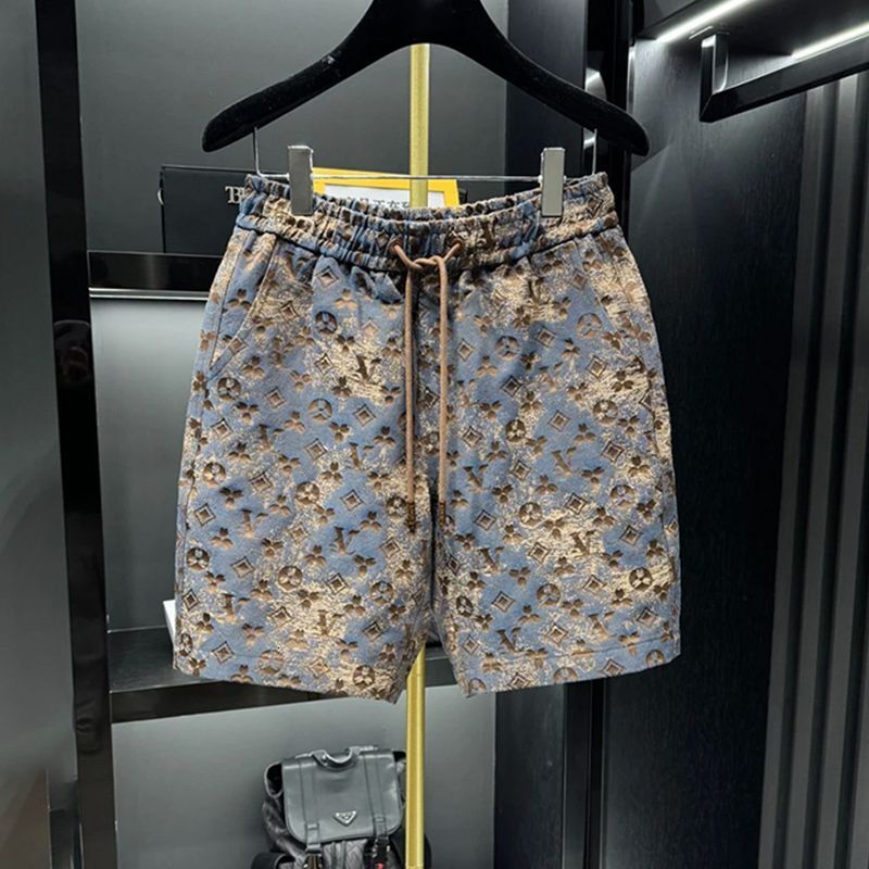 Luxury Brand Designer Clothes Men's Dopamine Pants Light Luxury Summer Printed Fashion Trend Versatile Casual Stylish New Short Beach Pants