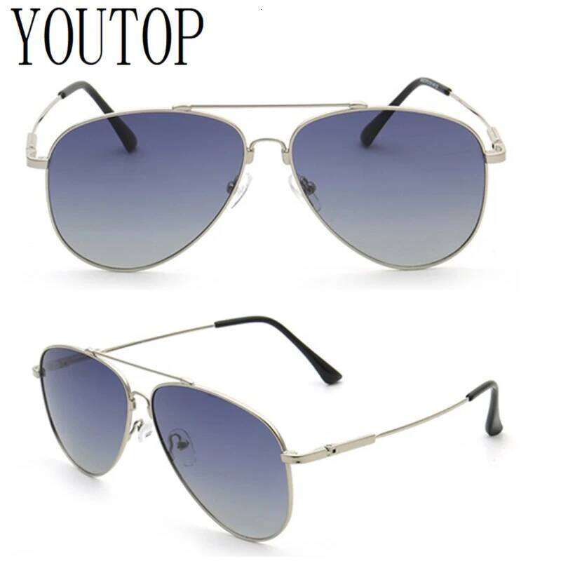 Valentine's Day Trendy Pilot Sunglasses Mens Polarized Metal Aviation Sun Glasses Vintage Womens UV400 Driving Tinted Brown Green Fl 26W0115