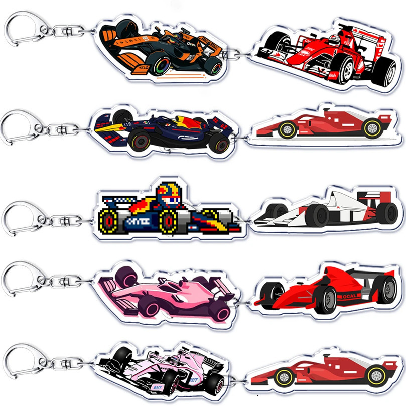 Super Cool Car Racing Keychains Pendant Keyring for Accessories Bag Key Chain Ring Jewelry Fans Friends Gifts 251218