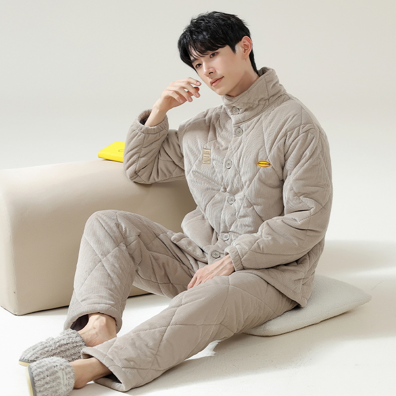 B1334-Eco-Friendly B632 Ladies' Cozy Nighttime Apparel Collection: Loose Fit Jammies with Button-Up FrontDesign