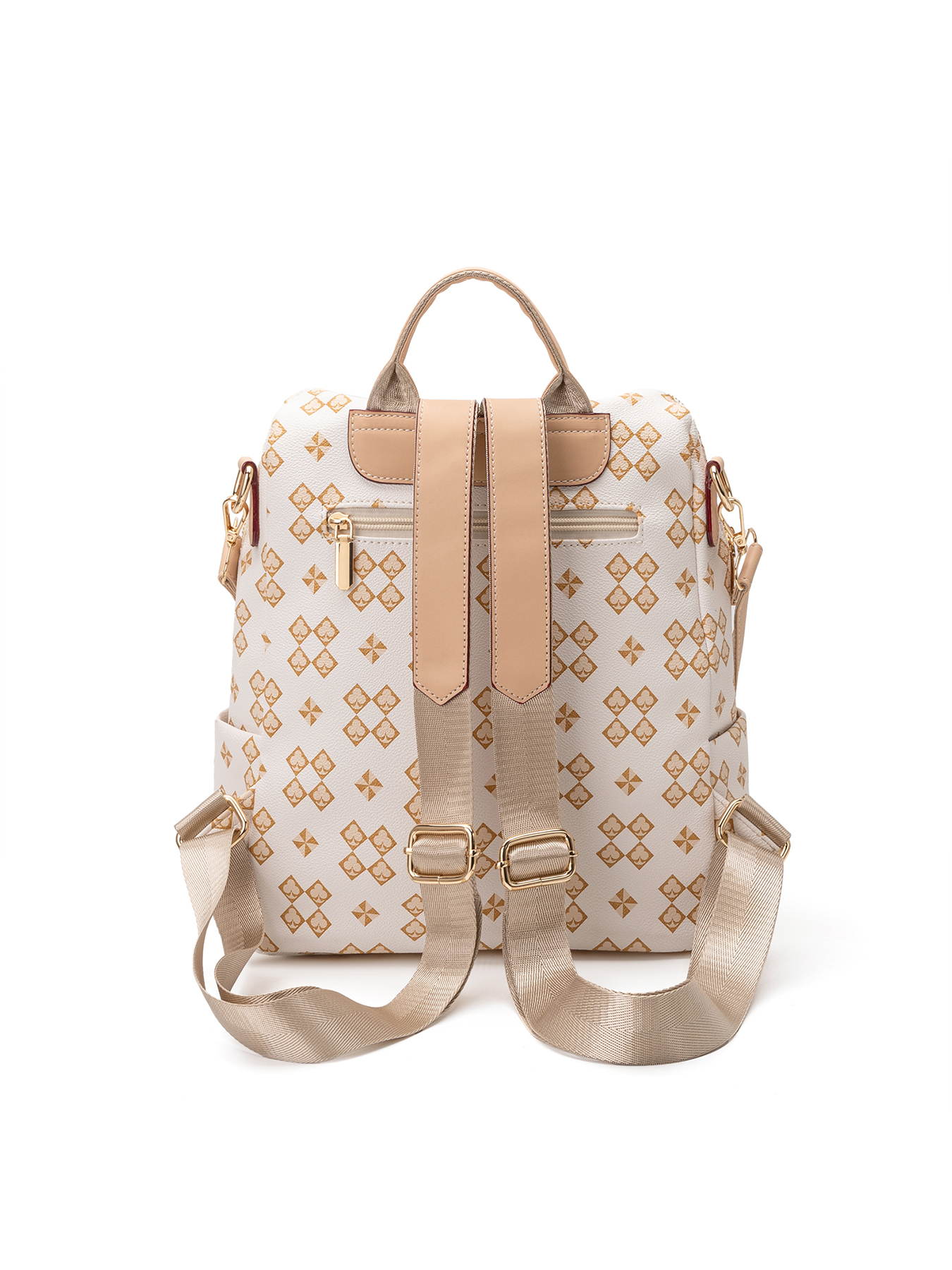 Lacel Urwebin Retro Composite rucksack Female Style Travel Bag Printed Large Capacity Check Pattern Backpack