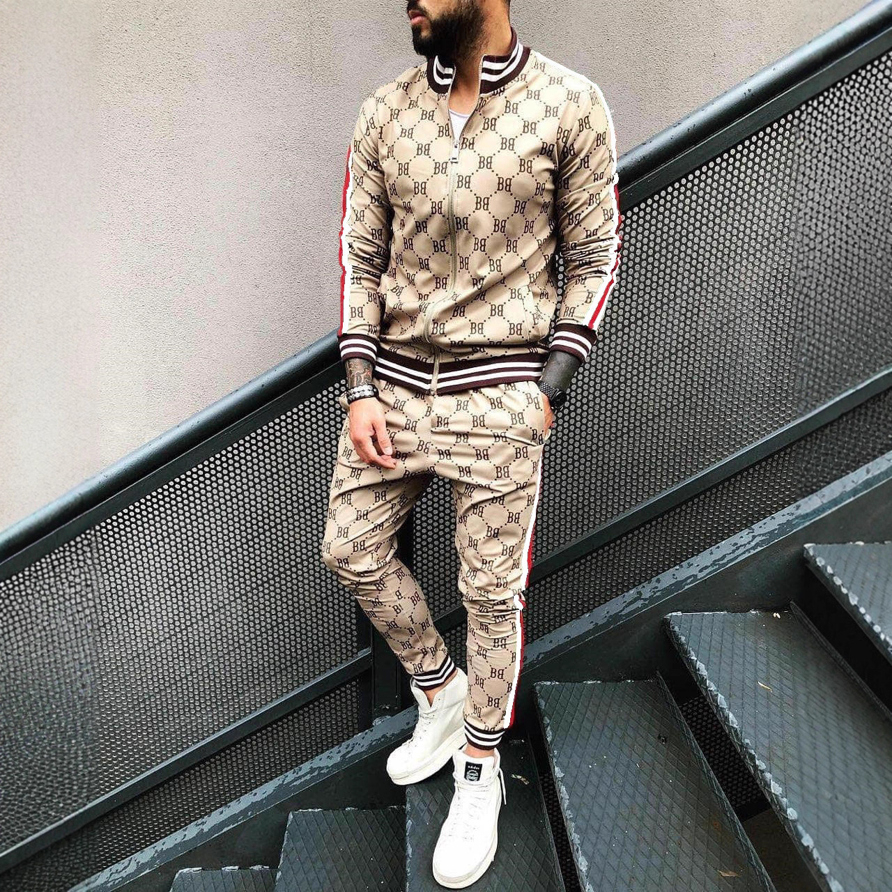 Luxury Brand Designer Clothes 2025 New 3D Printed Sports Sweatshirt Thin Fitness Jacket European And American Style Zipper Cardigan Casual Sports Top 