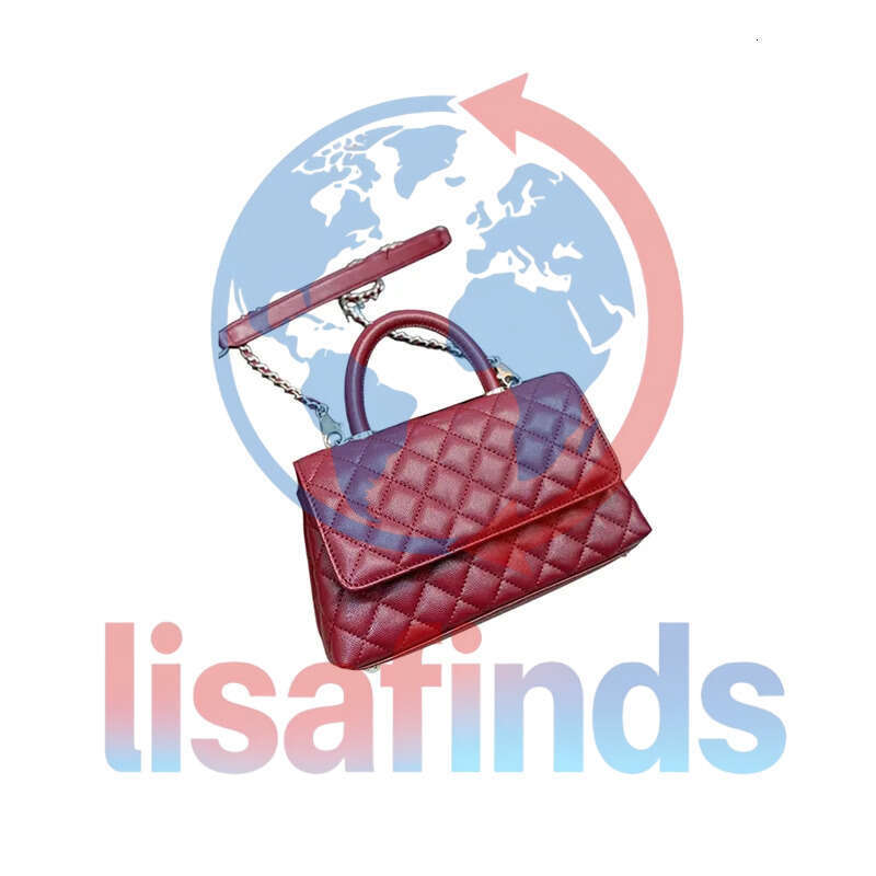 Womens Designer Classic Top Handle Tote Bags Caviar Leather Mini Flap Gold Metal Hardware Matelasse Chain Crossbody Shoulder Handbags Turn Lock 22X14CM