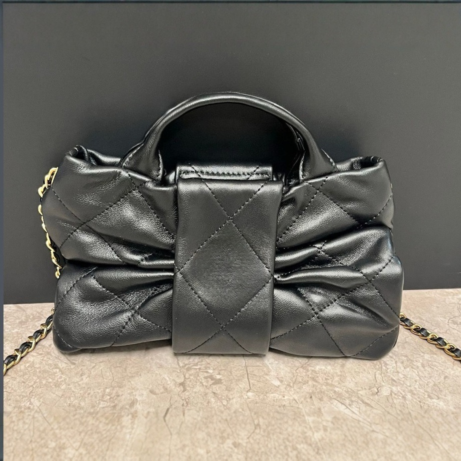 2026 New Classic Quilted Chain Bag for Women, Fashion Leather Shoulder Bag, Versatile Crossbody Purse, Removable Top Handle Convertible Work Bag, Zipper Pocket