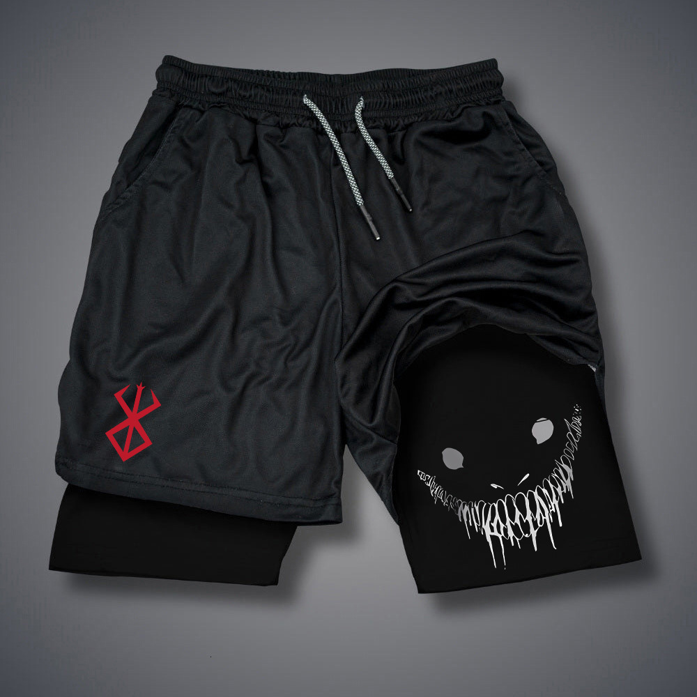 Luxury Brand Designer Clothes Summer Men's Running Shorts Fitness Gym Training 2-In-1 Sports Shorts Quick Dry Workout Jogging Double Layer