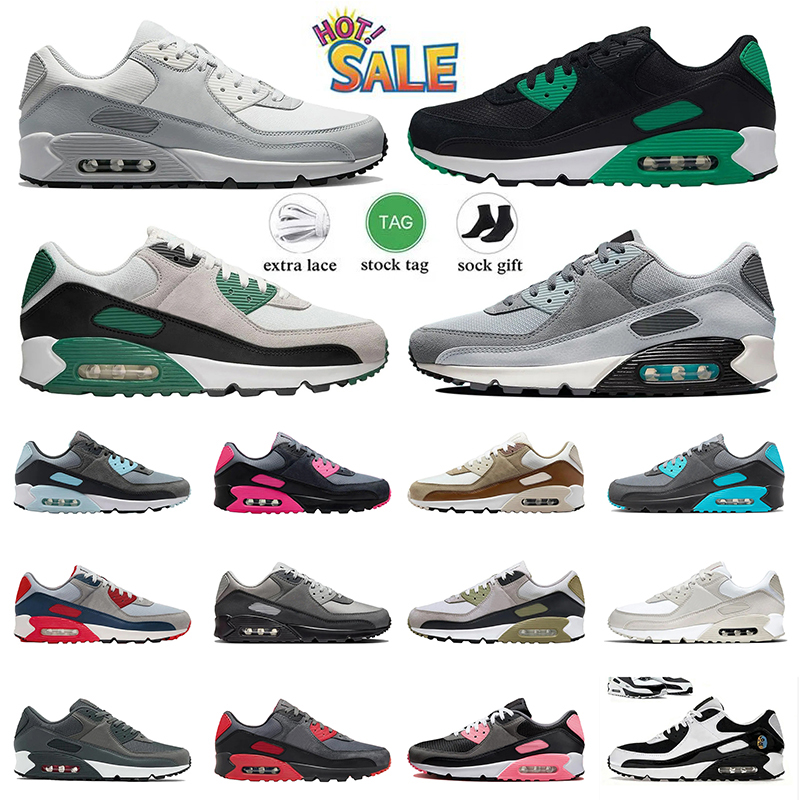 Athletic Mens Trainers Running Shoes 90s airmaxx 90s Designer mens Running Shoes Red Obsidian Dia de los Muertos Triple White Leather Black Mesh Sports Sneakers