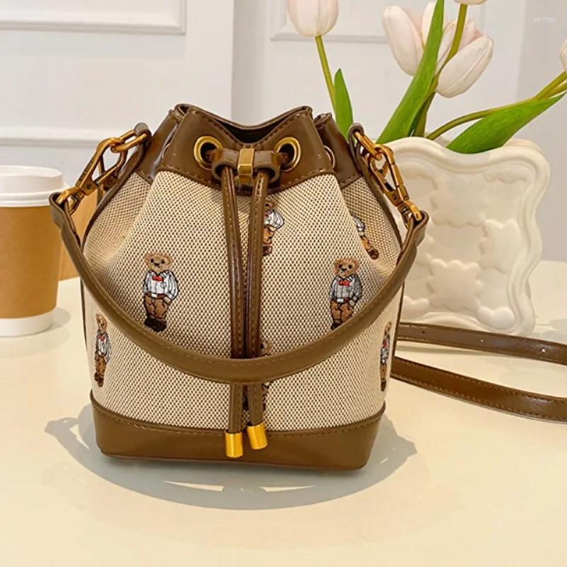Evening Bags Drawstring Bucket Bag Large Capacity Women's Handheld Crossbody Messenger Shoulder Armpit