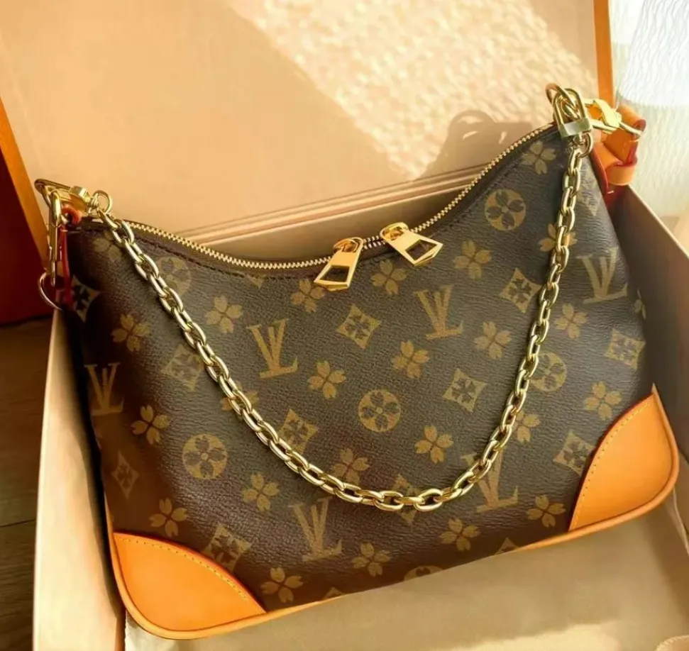 2026 Designer Bag Shoulder Bags Diane Crossbody Luxury Chain Cross Body Bag Women Crescent Bag Dumpling Boulogne Purse Chain Handbag Loop Bag