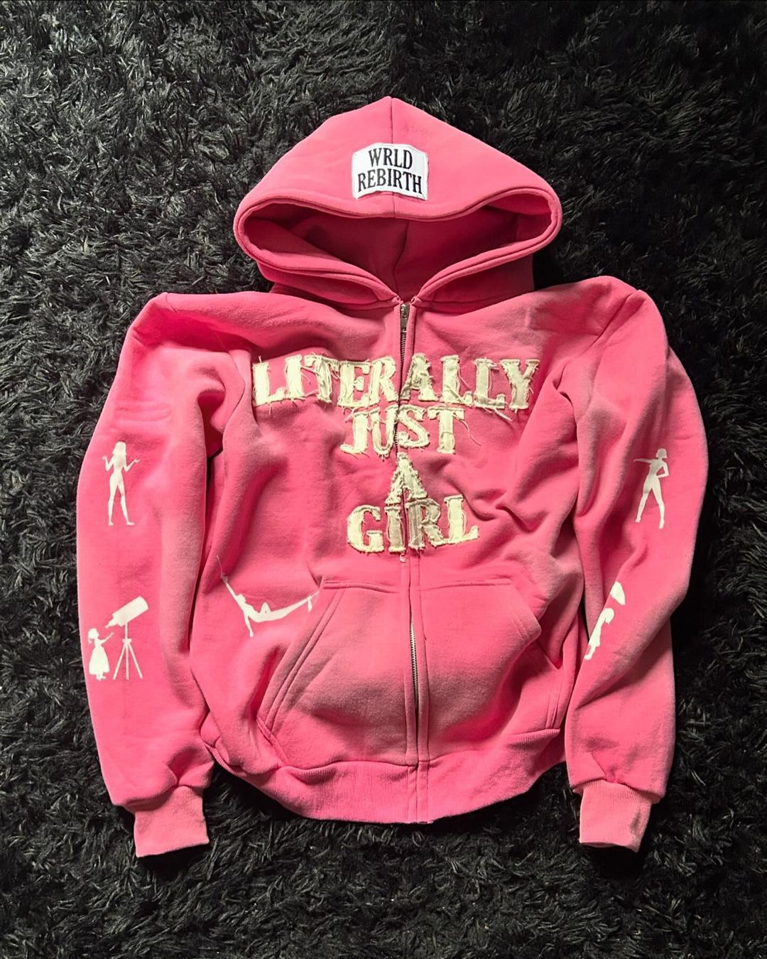 American Y2K Hip-Hop Letter 3D Printed Hoodie Personality Street Style Unisex Loose Zipper Cardigan Wholesale 220829