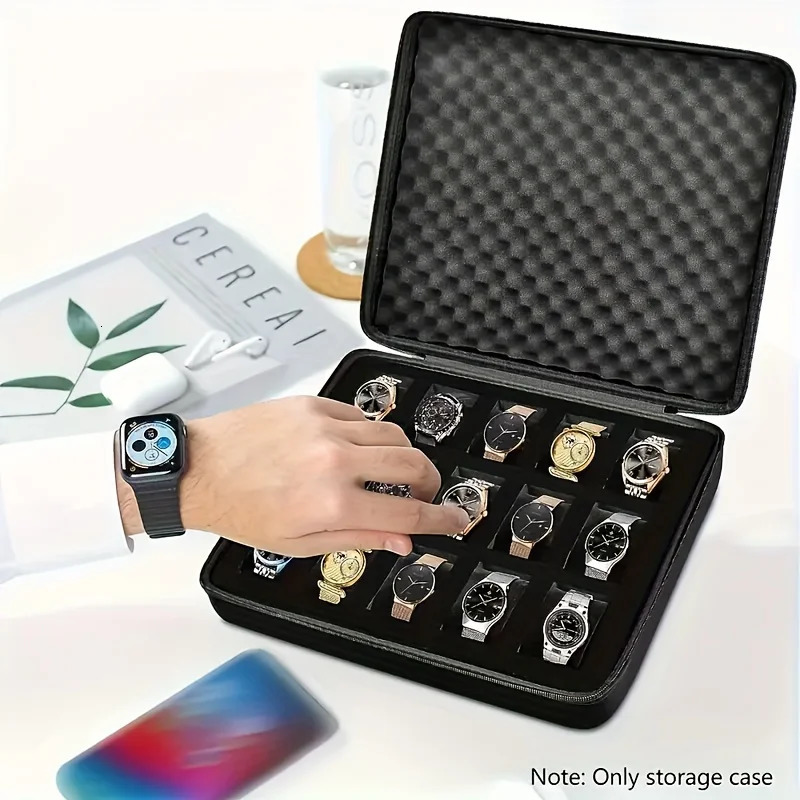 Advanced Watch Storage Box 15 Card Slot Portable Jewelry BoxDisplay Cabinet Suitable For Home 260112