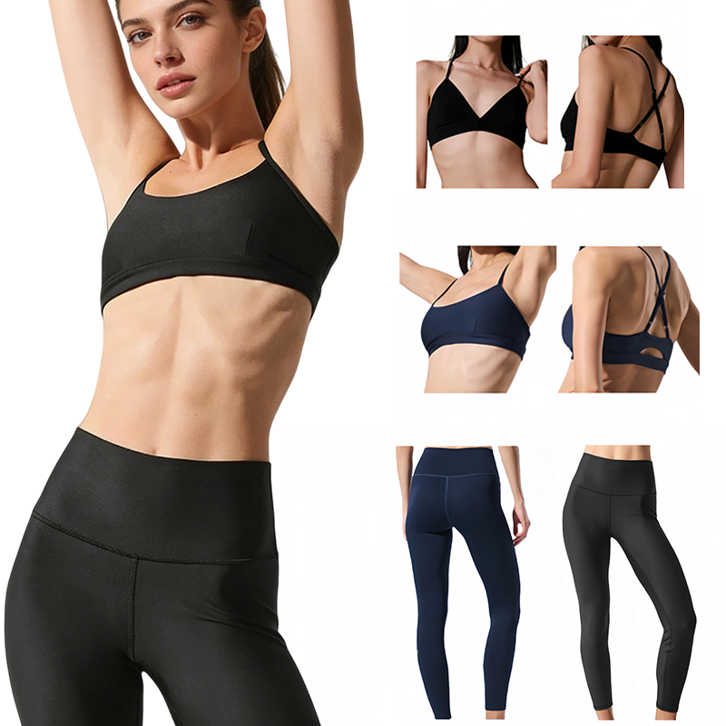 Women Yoga Set Heart Throb Bra Leggings Yogawomen Sets Gym Short Sports Outfit Pants Shaping Waist Fitness Jogging Sportswear Running alosetness Clothes sets
